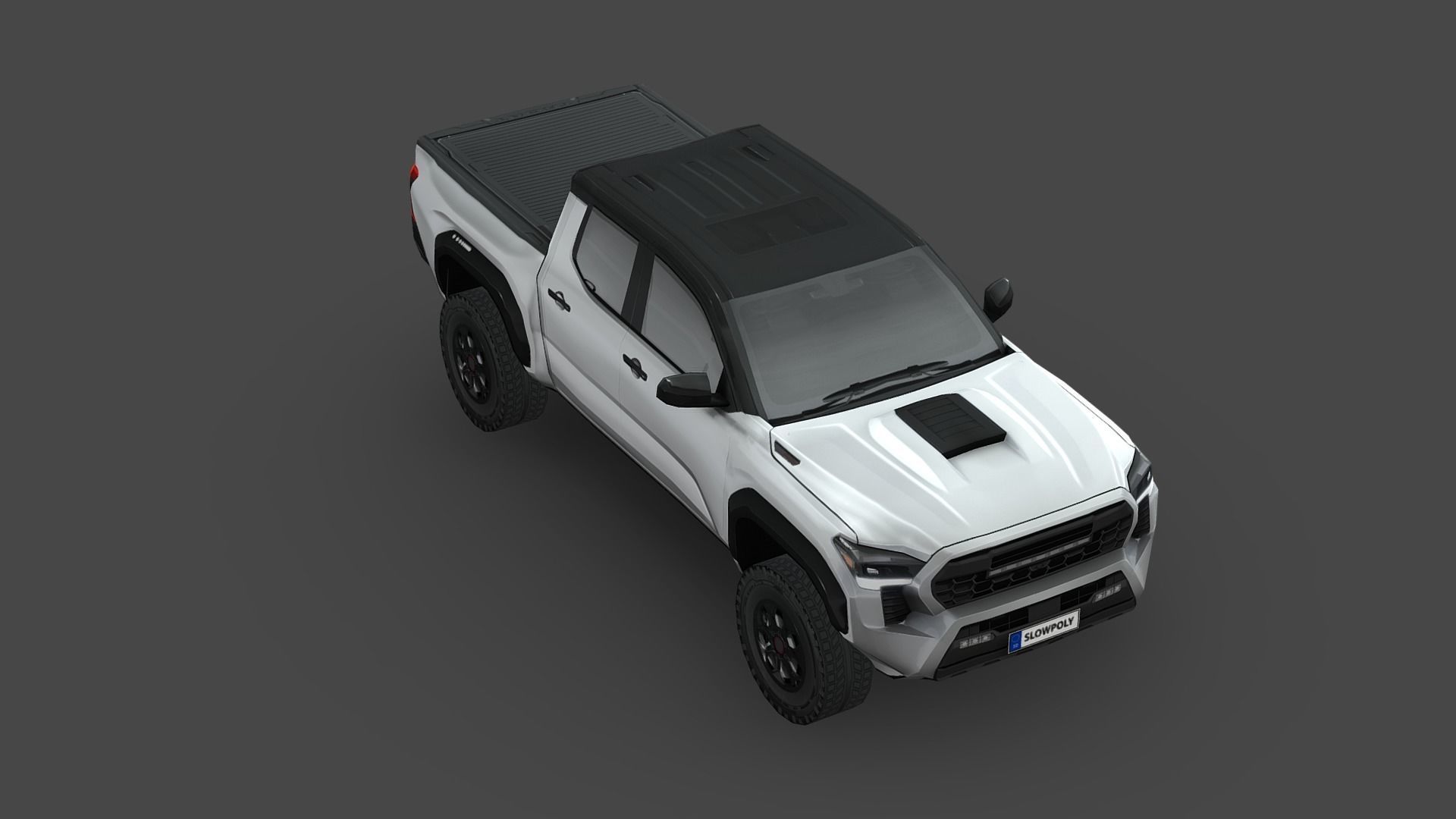 Toyota Tacoma 2024 Low-poly 3D model_3