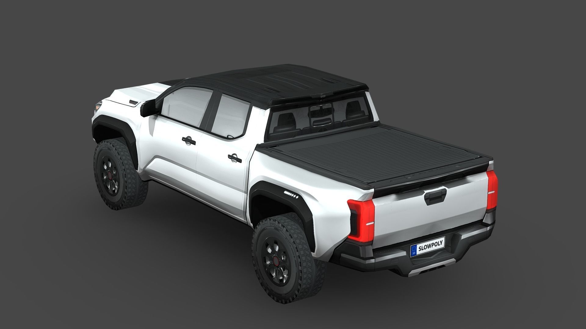 Toyota Tacoma 2024 Low-poly 3D model_1