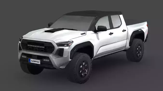 Toyota Tacoma 2024 Low-poly 3D model Toyota Tacoma 2024 Low-poly 3D model