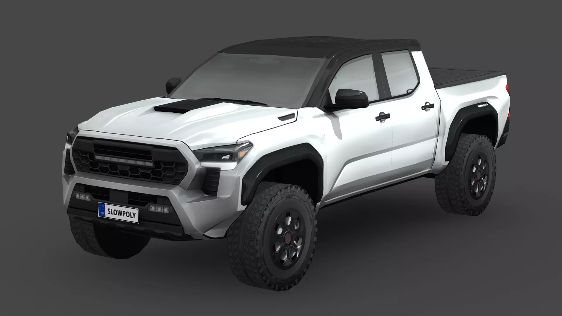 Toyota Tacoma 2024 Low-poly 3D model_0