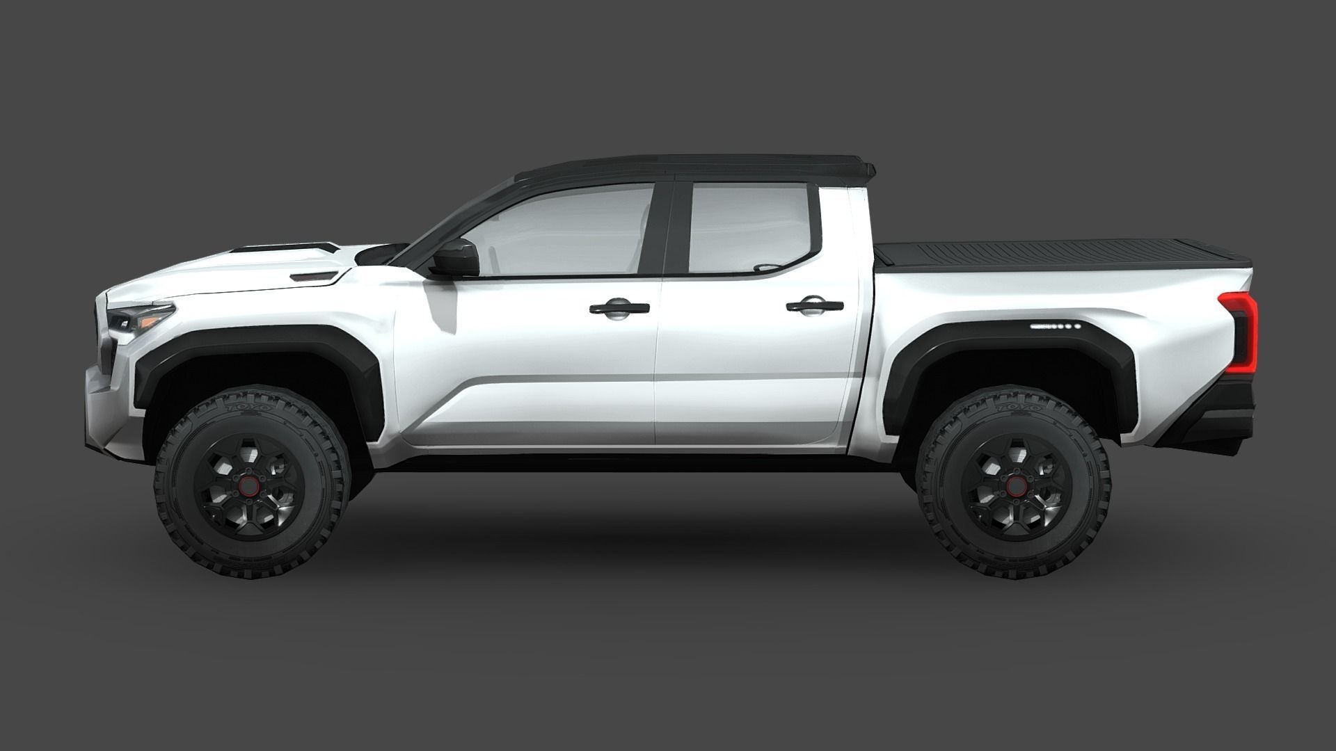 Toyota Tacoma 2024 Low-poly 3D model_2