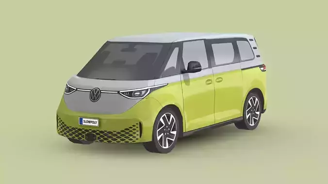 Volkswagen ID Buzz Low-poly 3D model