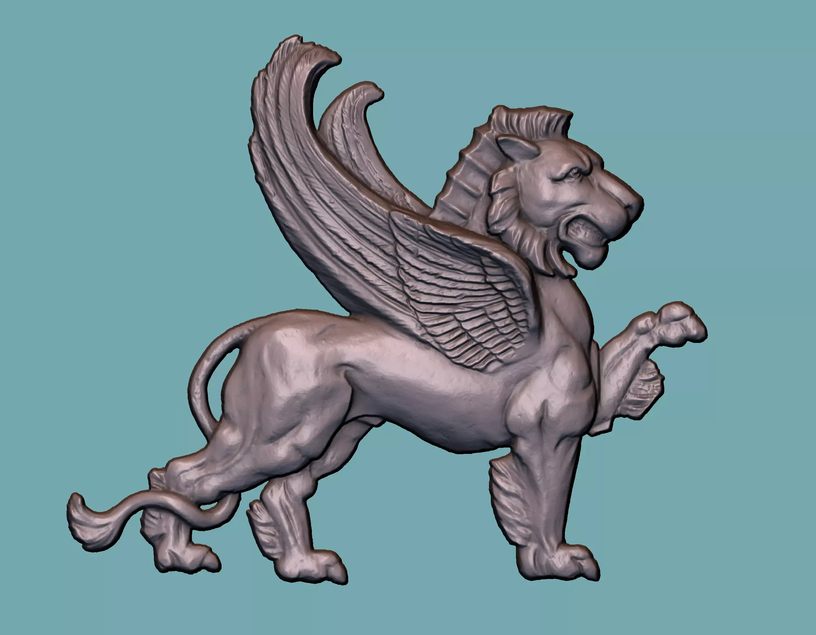 Lion Onlay 3D print model_0