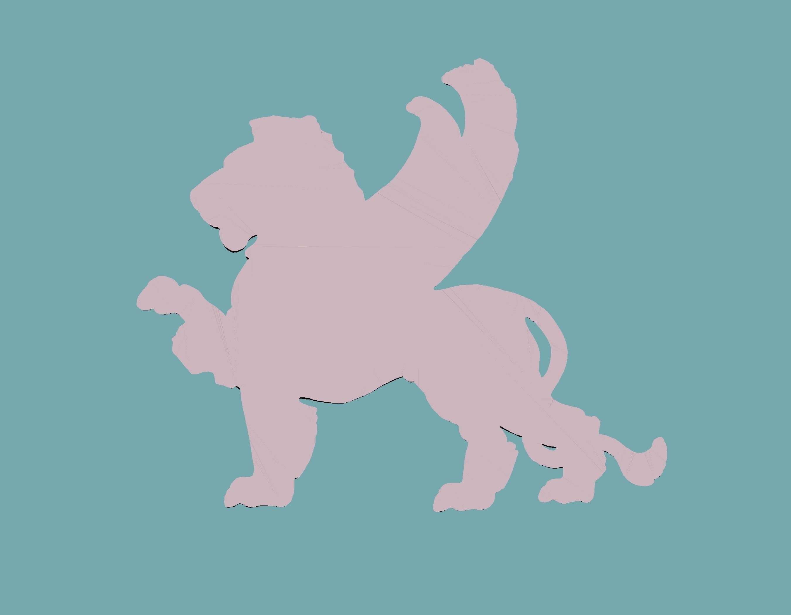 Lion Onlay 3D print model_5