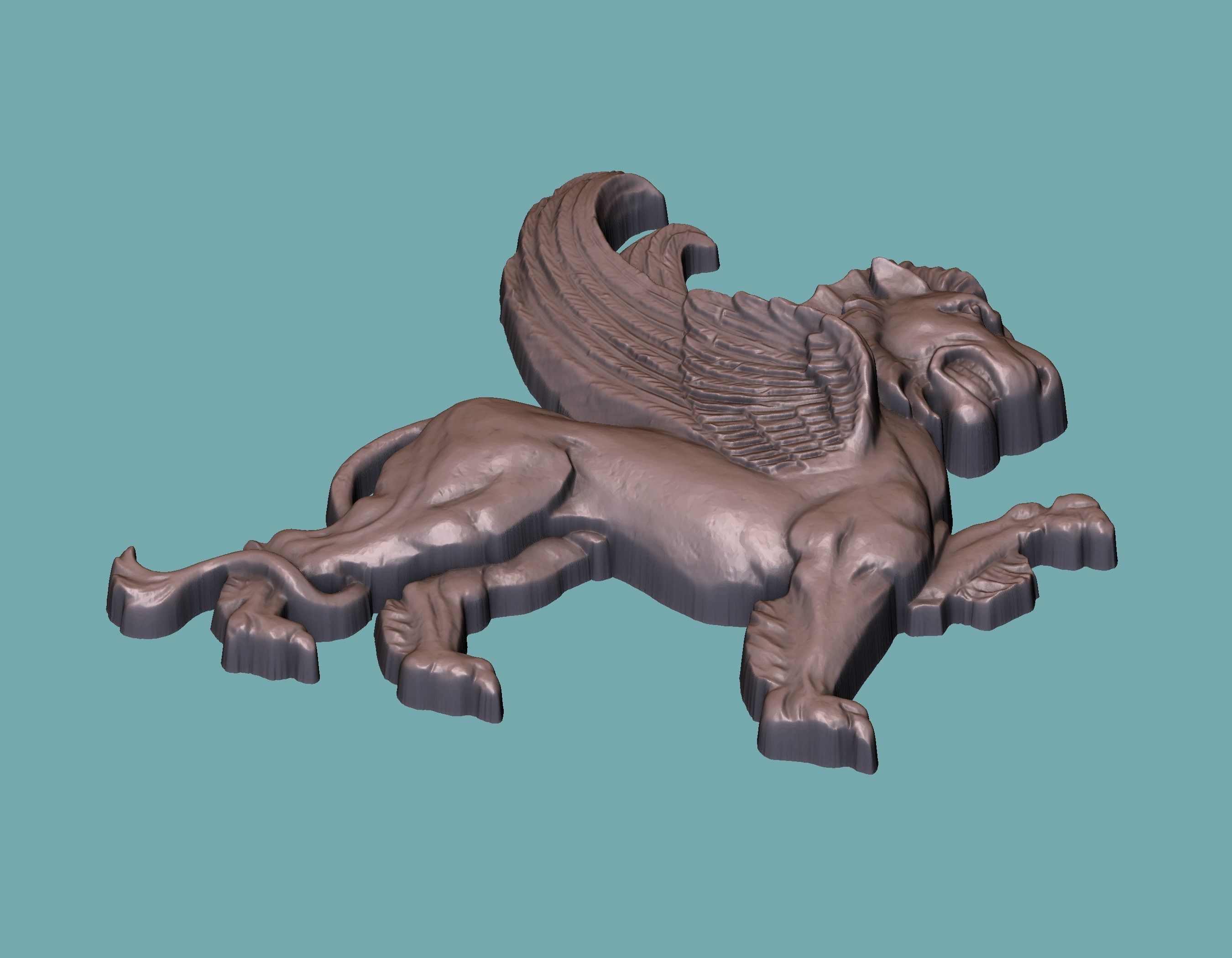Lion Onlay 3D print model_1