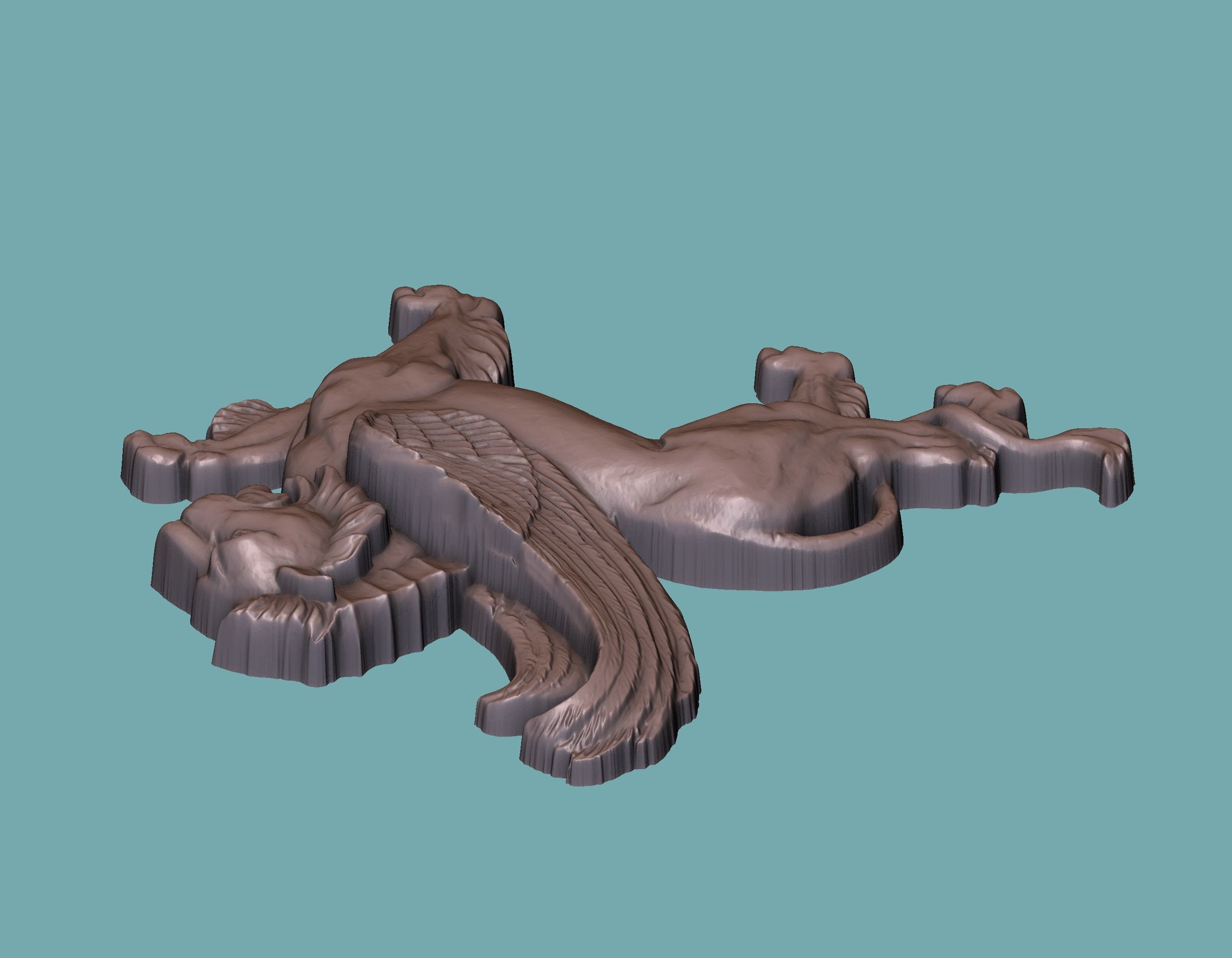 Lion Onlay 3D print model_3