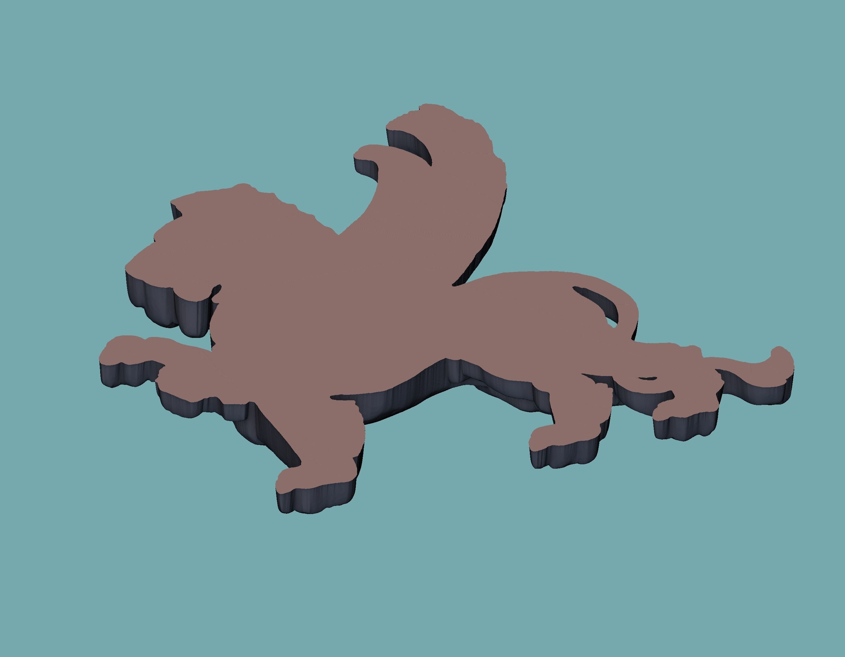 Lion Onlay 3D print model_4