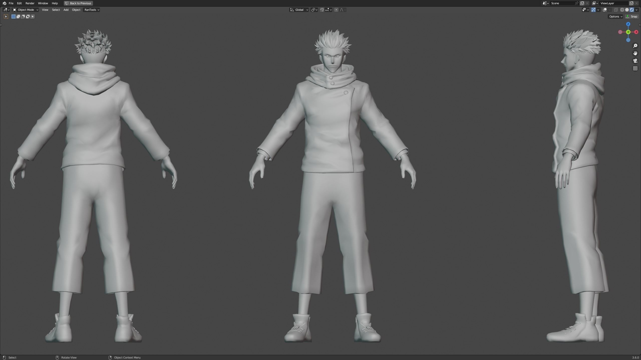 Ryomen Sukuna Low-poly 3D model_4