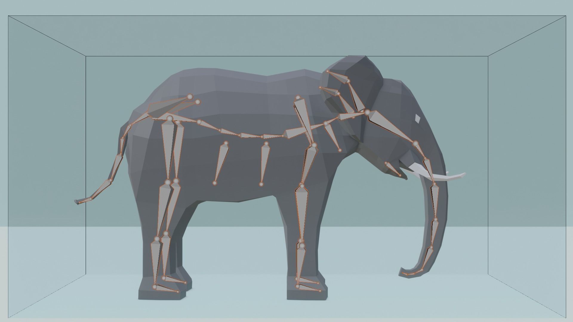 3D Low Poly Elephant Model Free low-poly 3D model_3