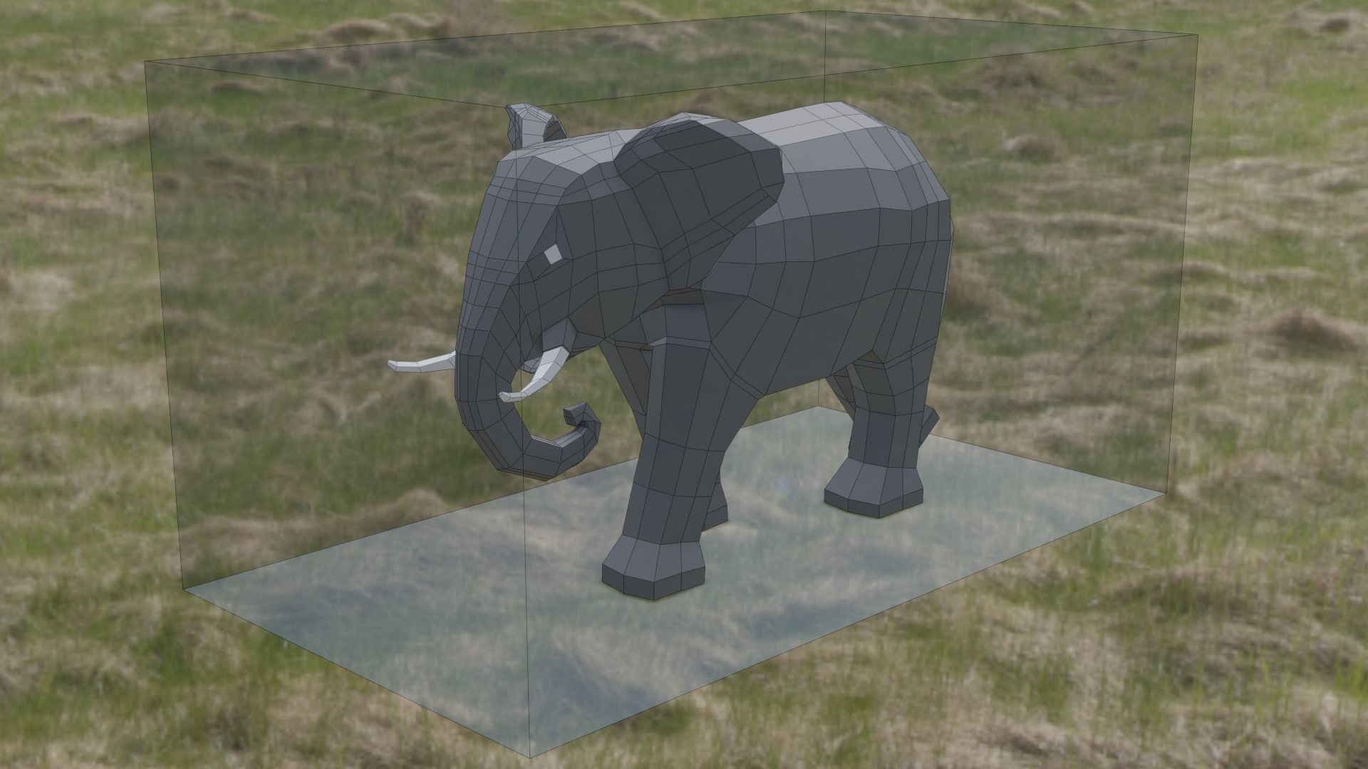 3D Low Poly Elephant Model Free low-poly 3D model_8