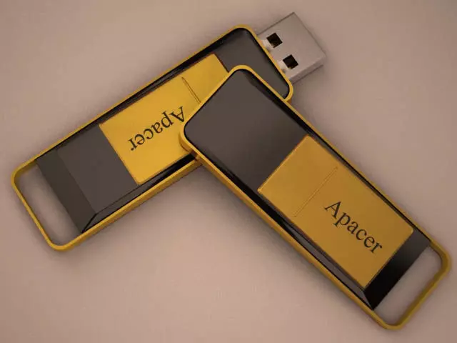 Apacer two usb drives 3D model_0