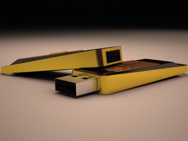 Apacer two usb drives 3D model_2