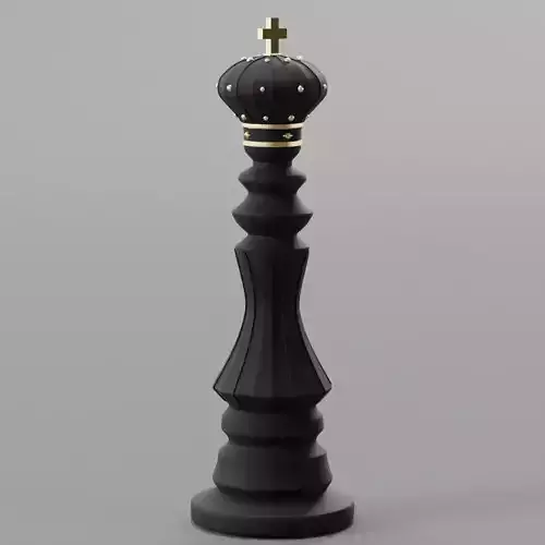 Queen and king chess decoration