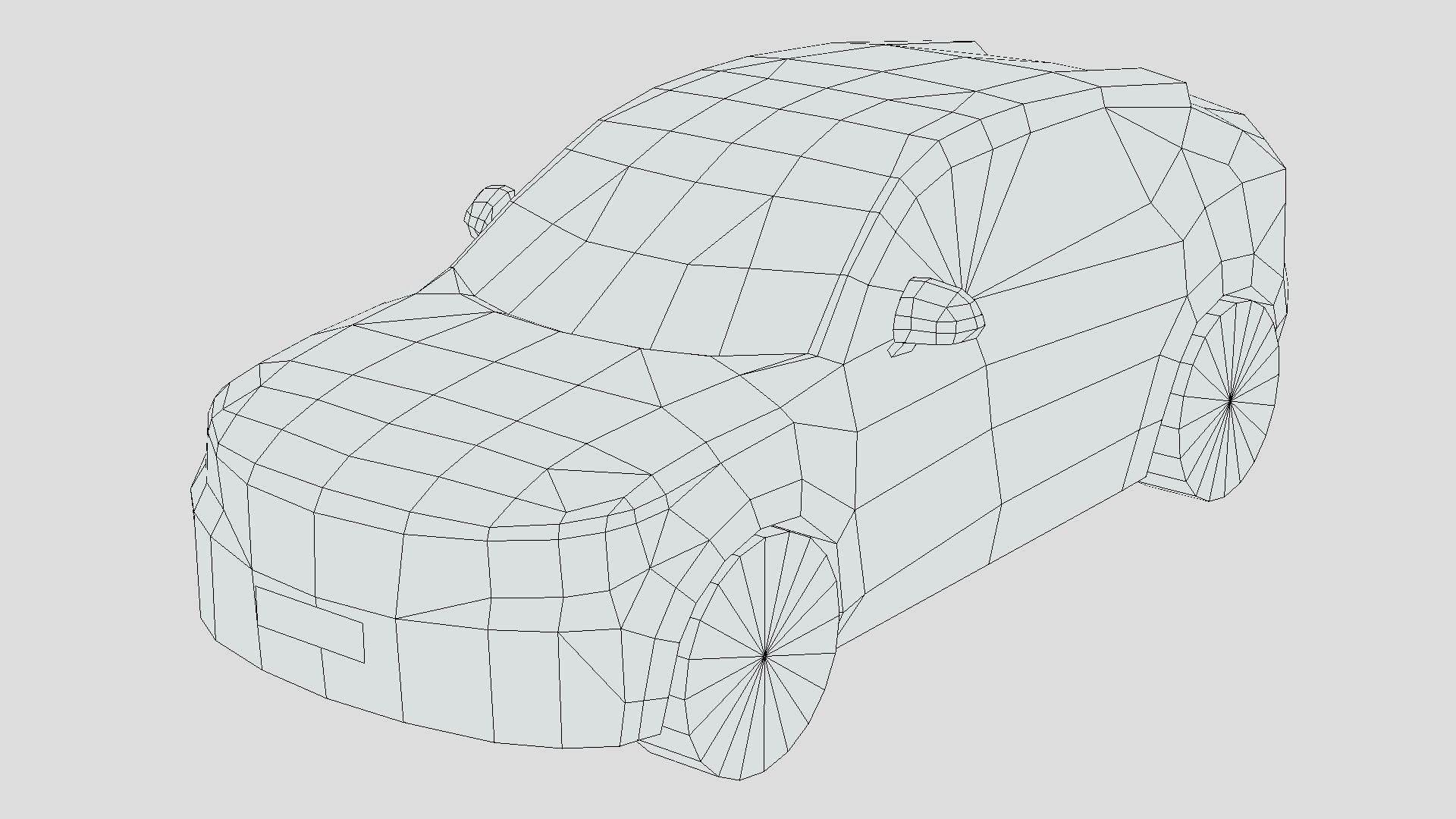 Volvo C40 Recharge Low-poly 3D model_5