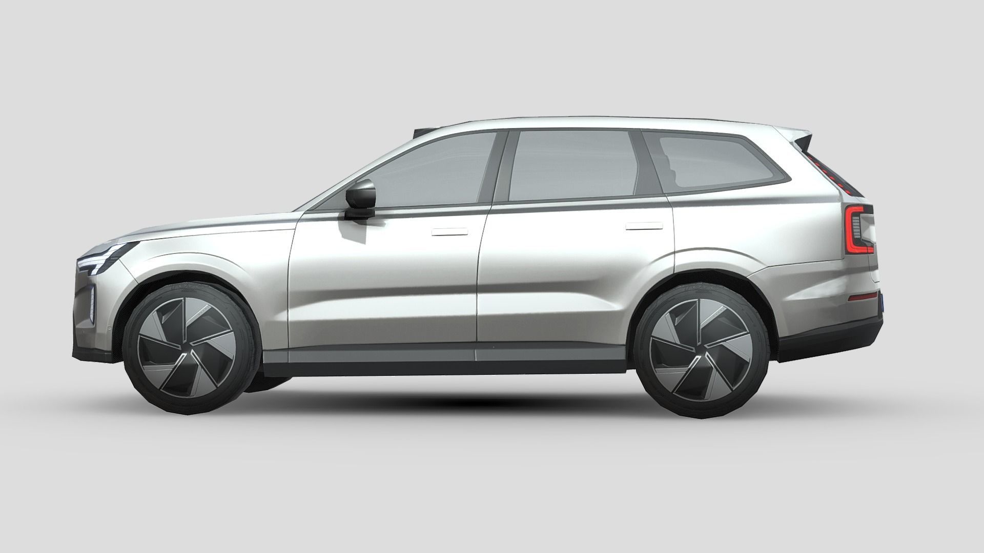 Volvo EX90 Low-poly 3D model_4