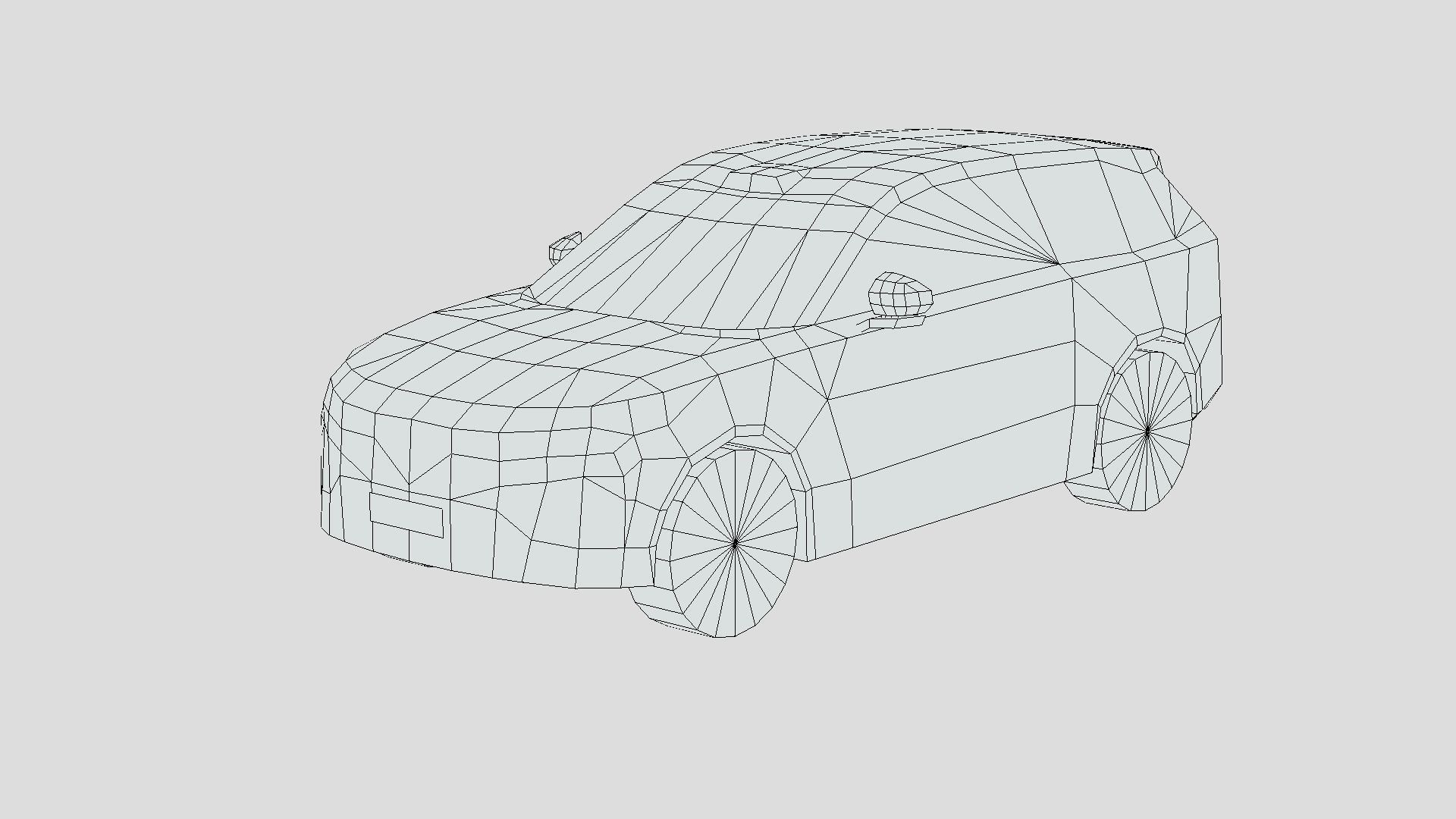 Volvo EX90 Low-poly 3D model_2
