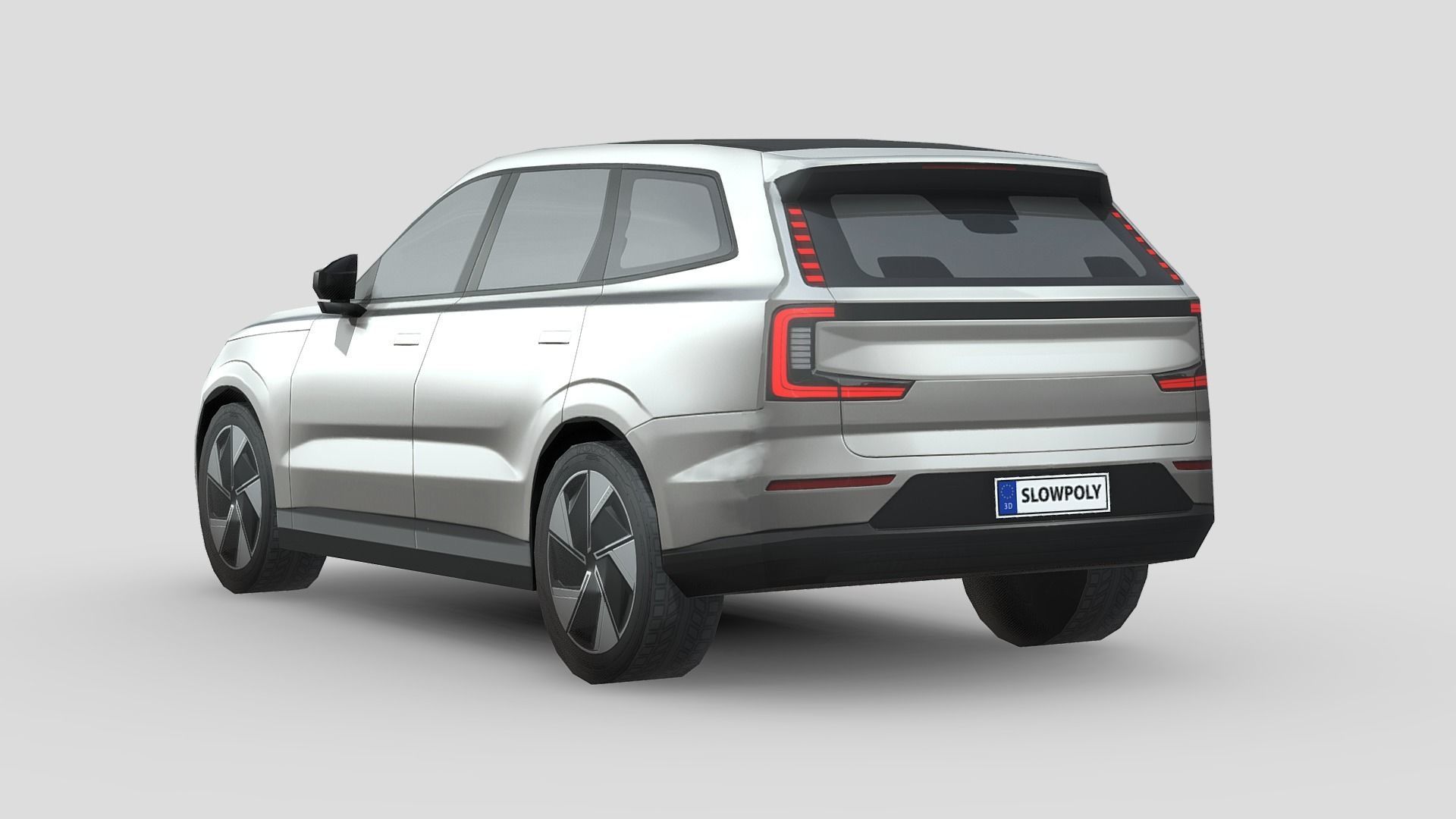 Volvo EX90 Low-poly 3D model_5