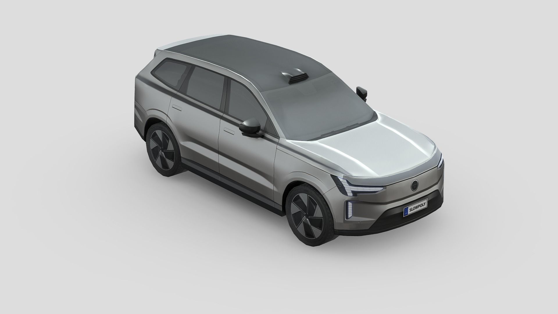 Volvo EX90 Low-poly 3D model_3