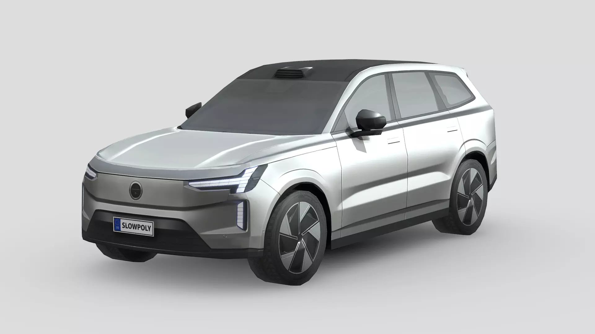 Volvo EX90 Low-poly 3D model_0