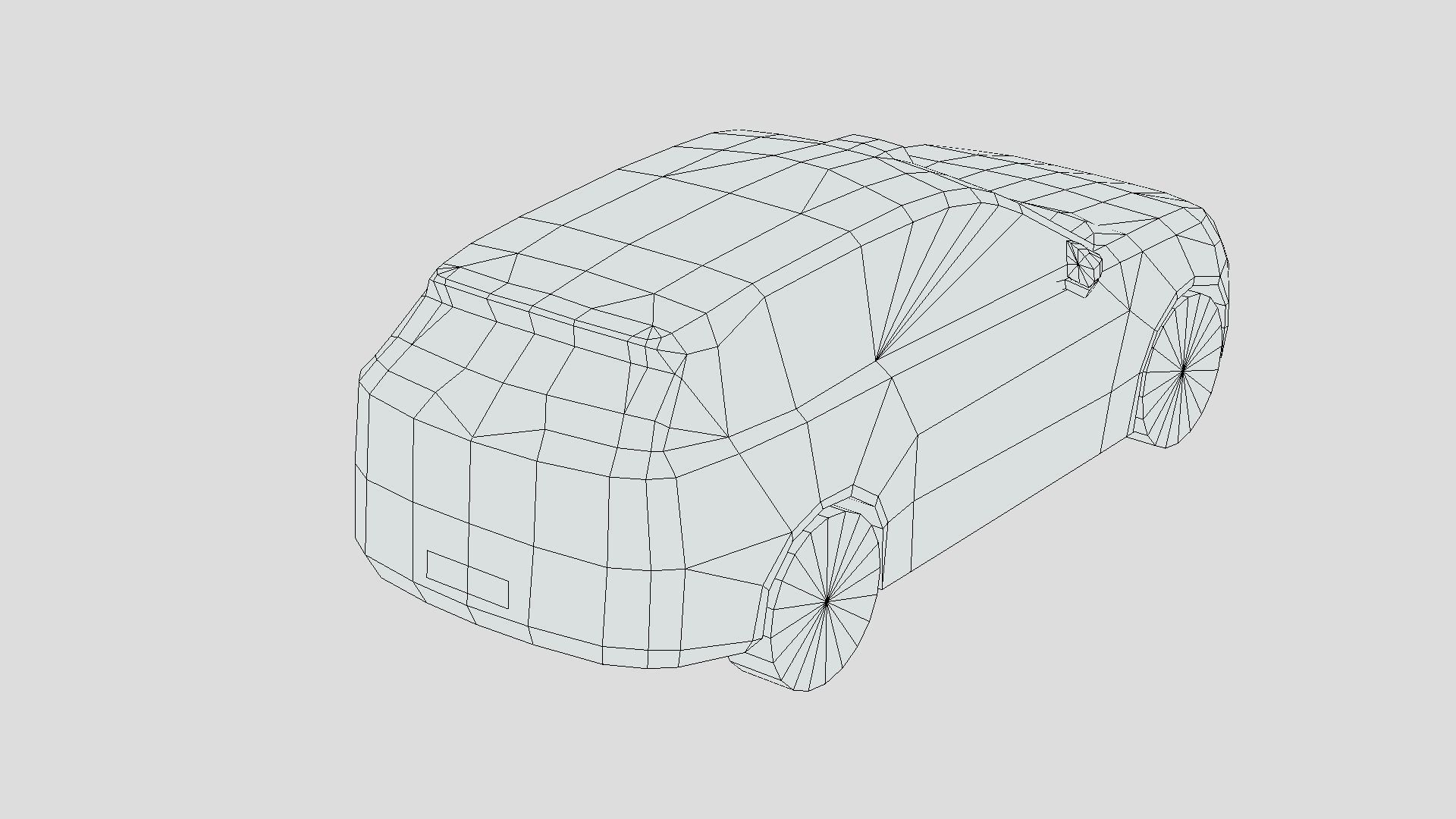 Volvo EX90 Low-poly 3D model_1