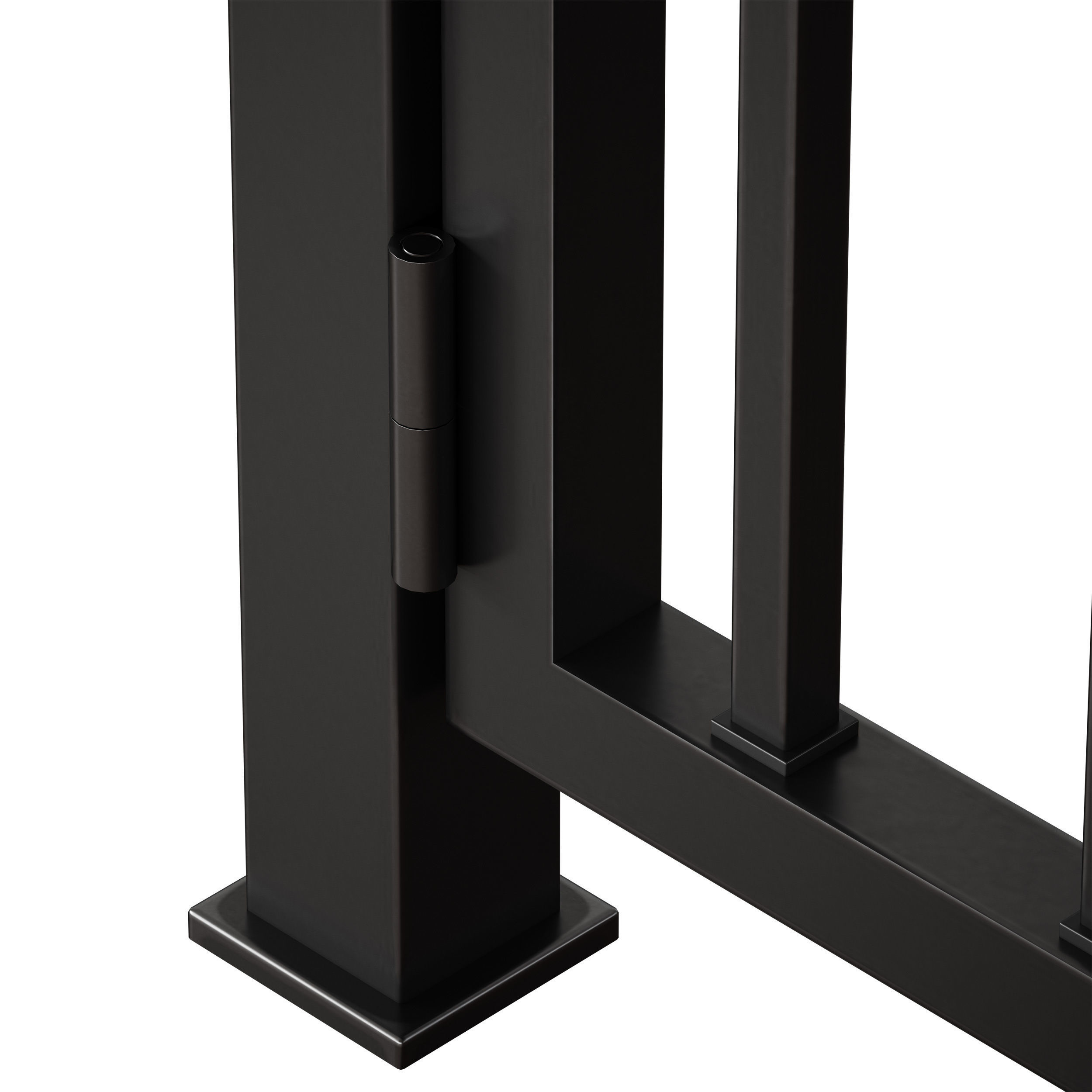 Metal fence 3D model_10