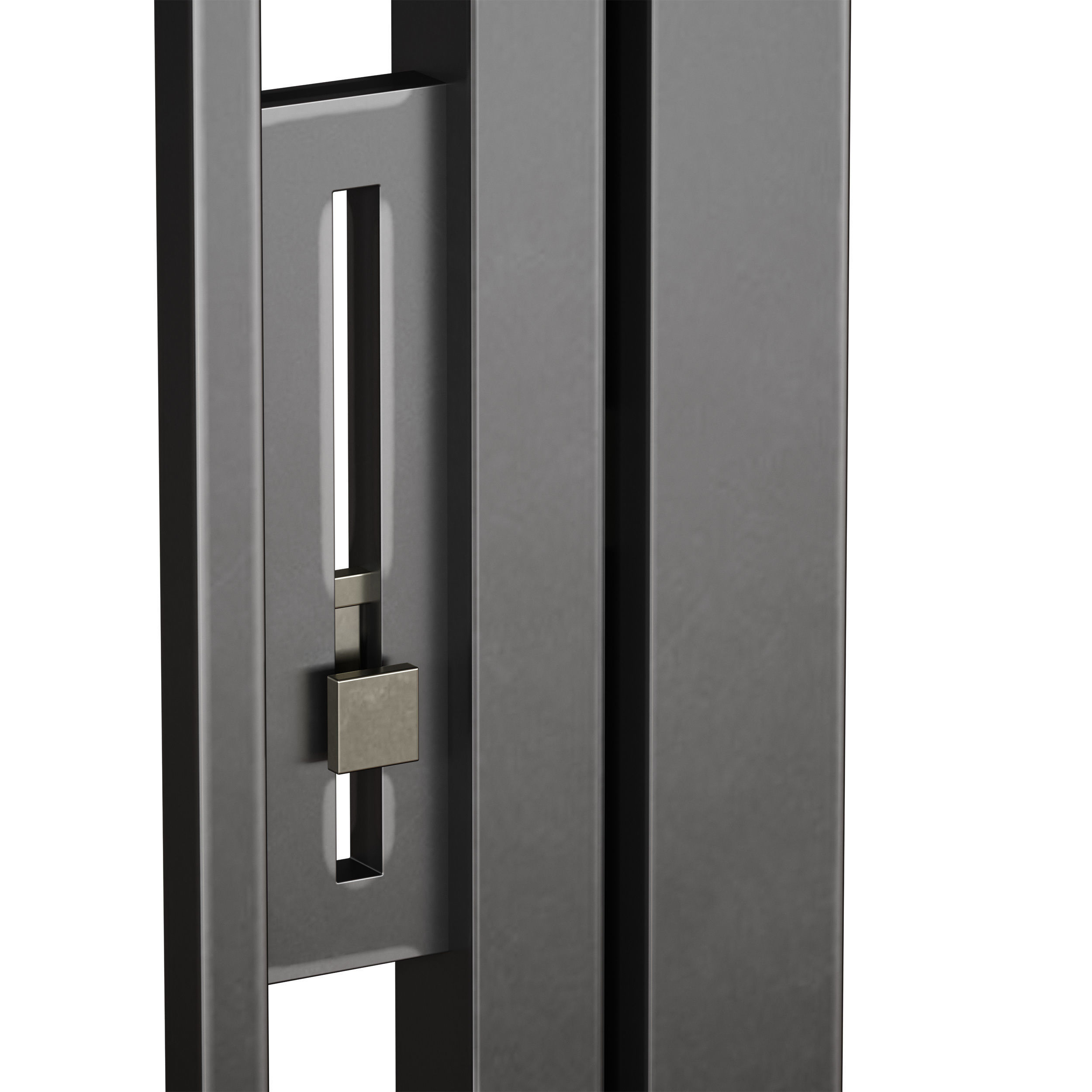 Metal fence 3D model_9