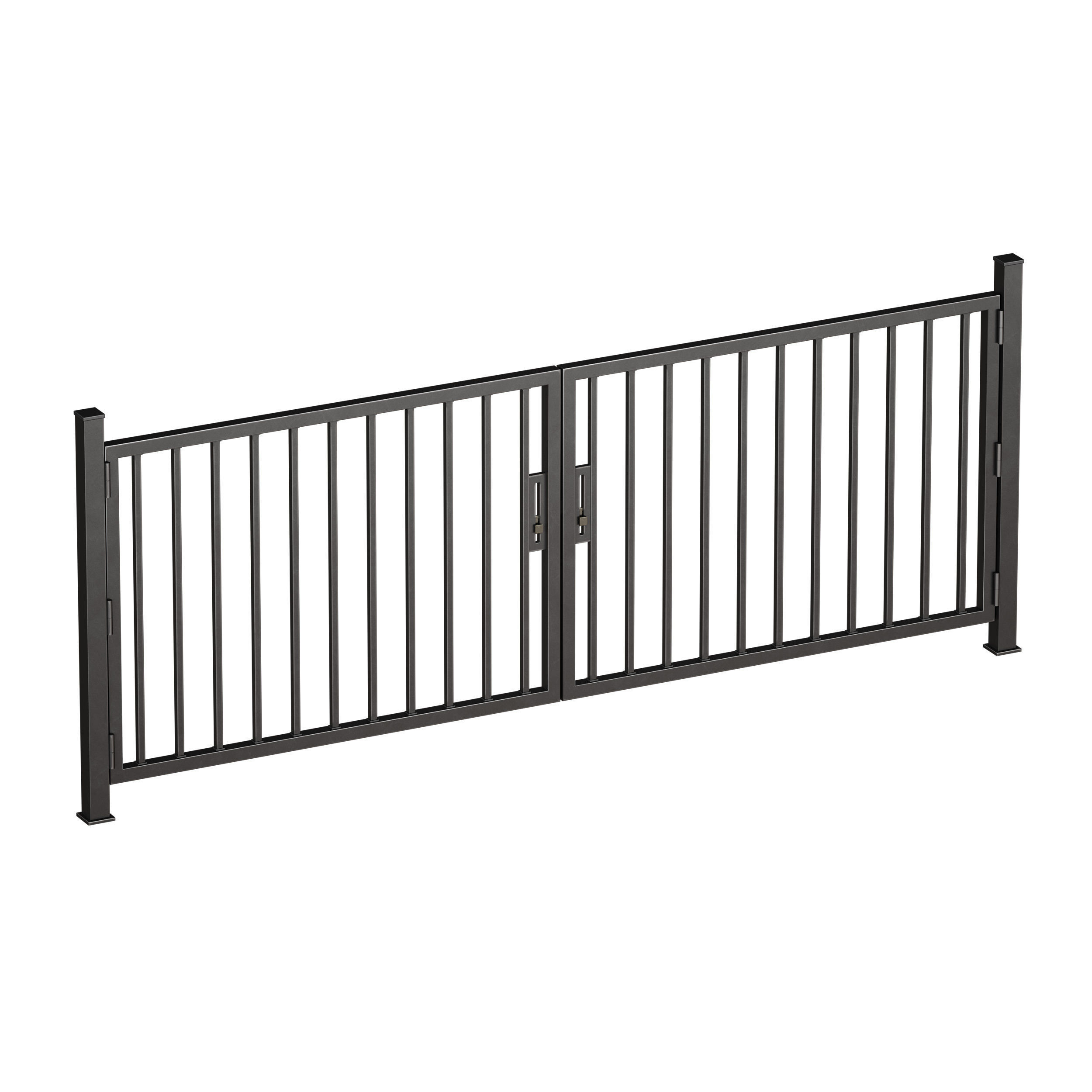 Metal fence 3D model_5