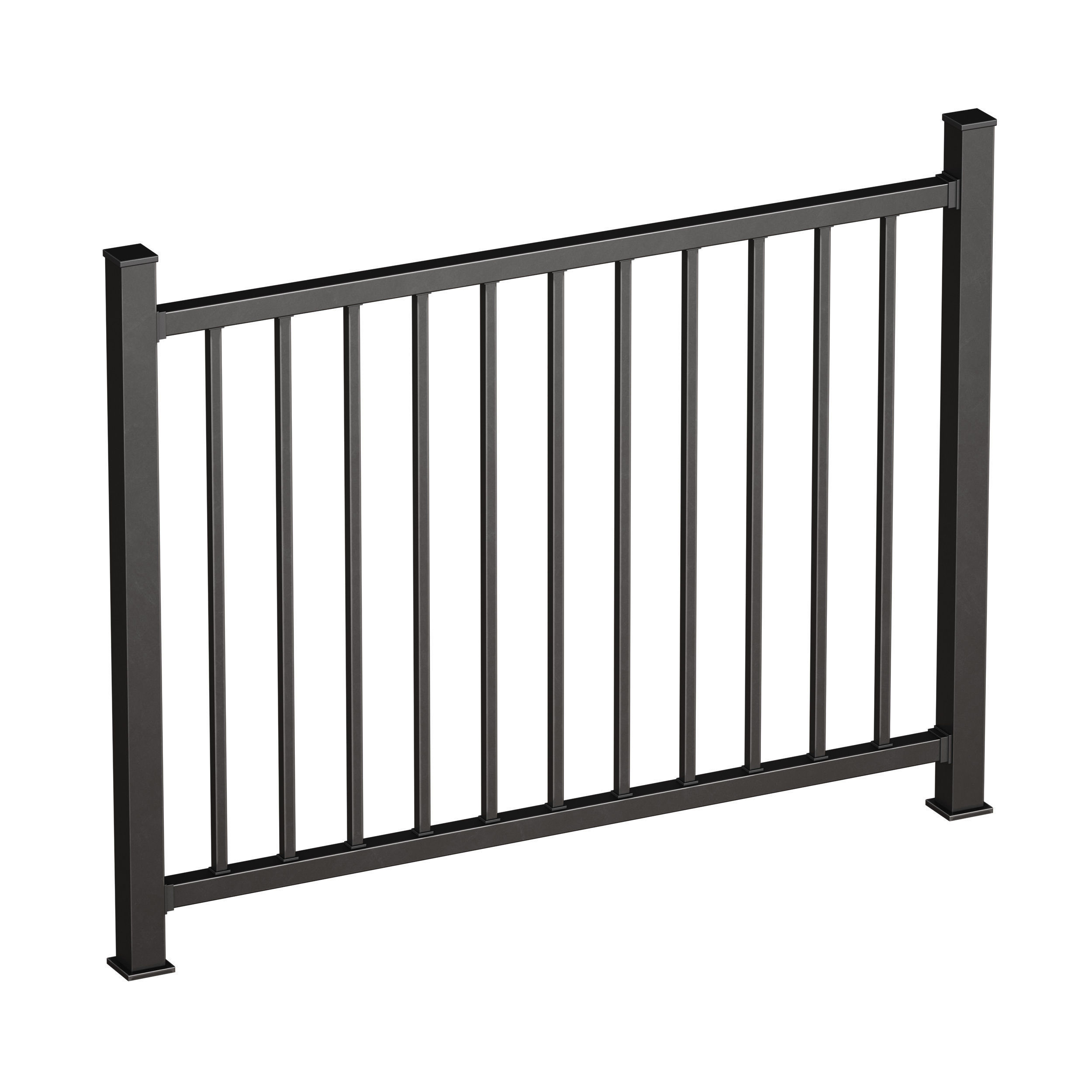 Metal fence 3D model_2