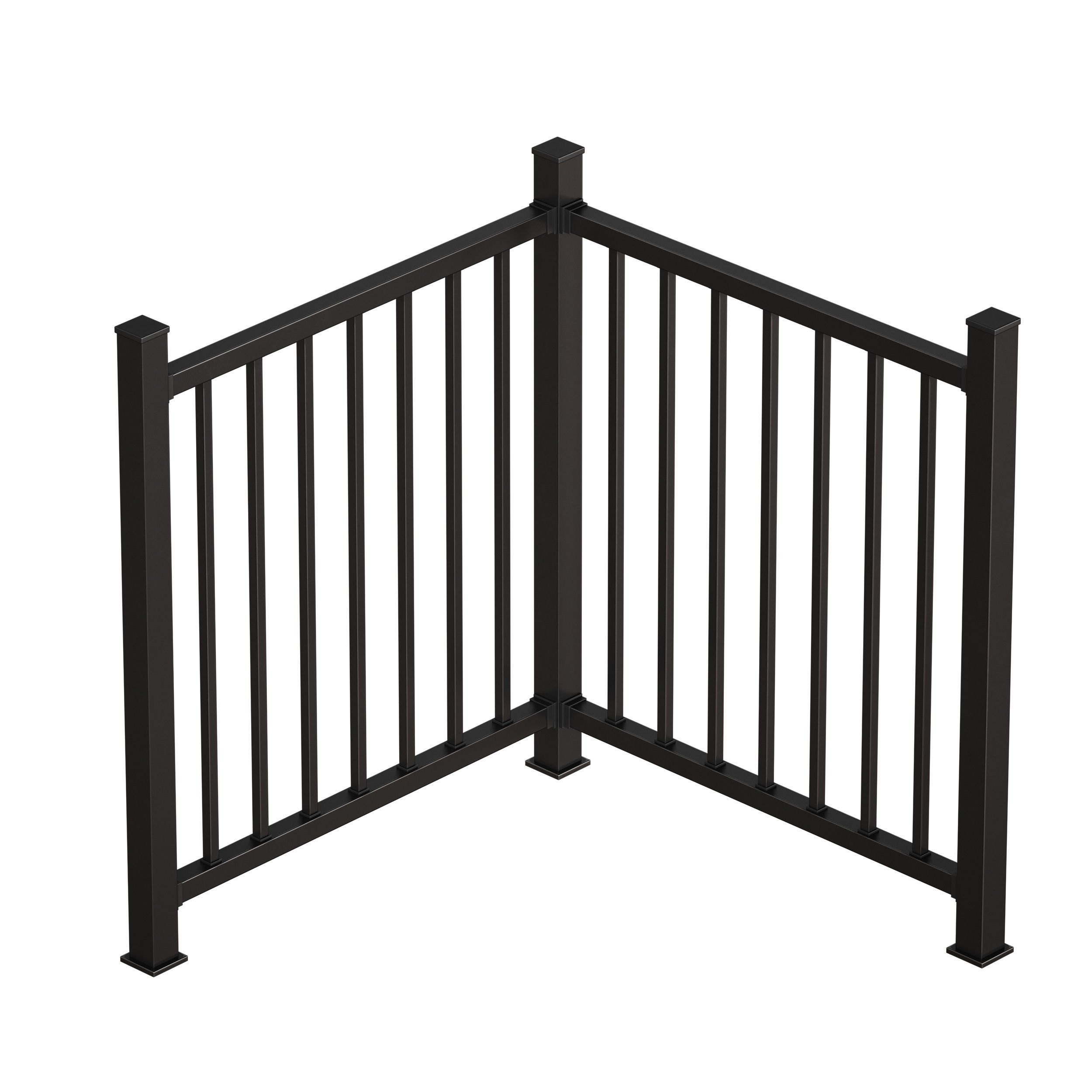 Metal fence 3D model_12