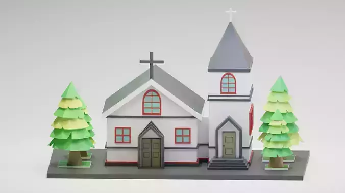 cartoon church 01