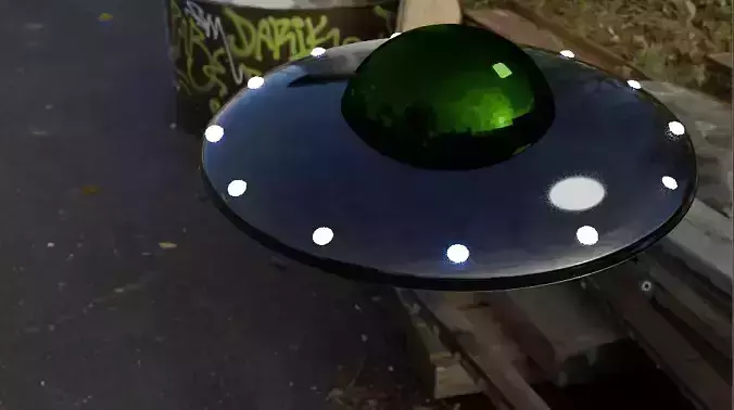 Ufo of aliens 3d modele 