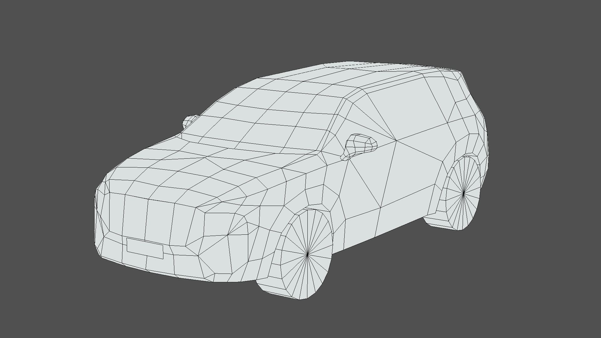 Hyundai Santa Fe 2021 Low-poly 3D model_5