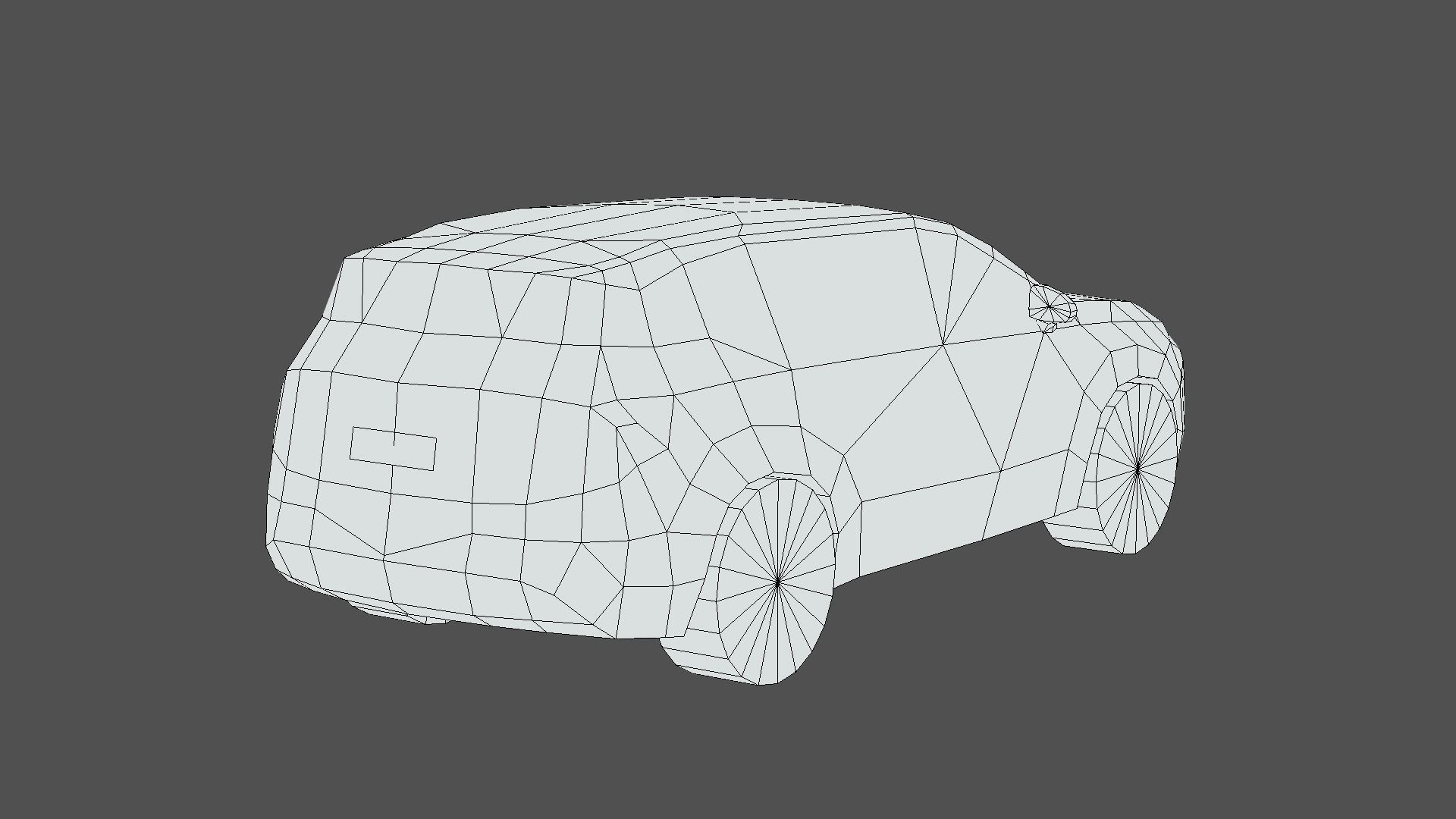 Hyundai Santa Fe 2021 Low-poly 3D model_6