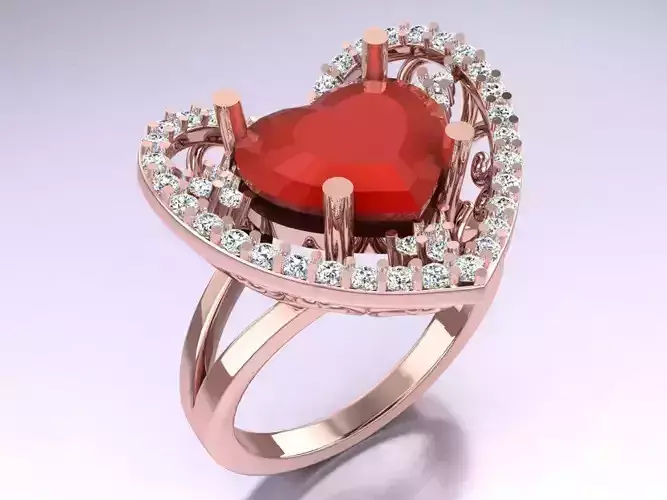 Heart Ring - Womens Rings - GN276