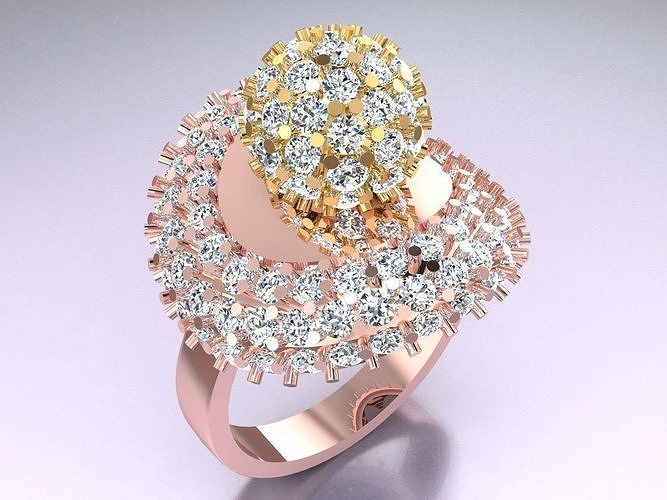 Diamond Ring - Womens Rings - GN285 3D print model
