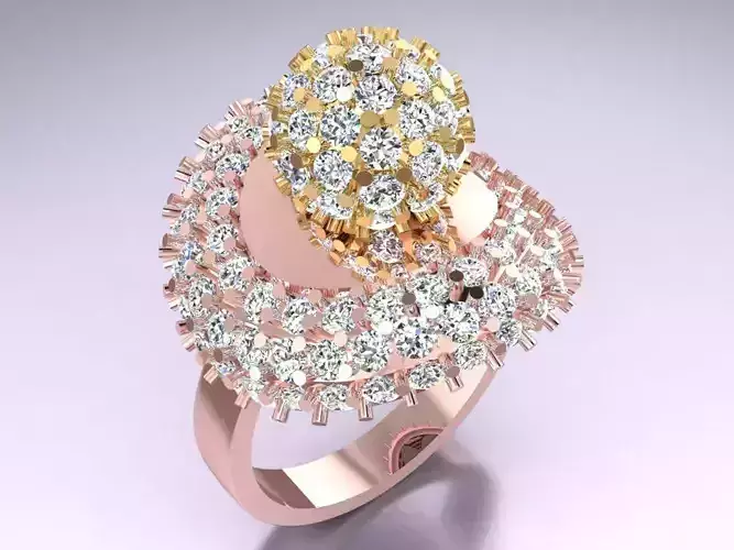 Diamond Ring - Womens Rings - GN285 3D print model