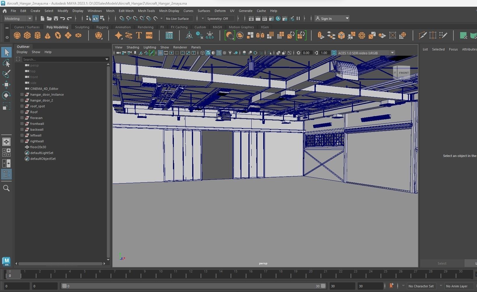 Aircraft Hangar 2 3D model_24