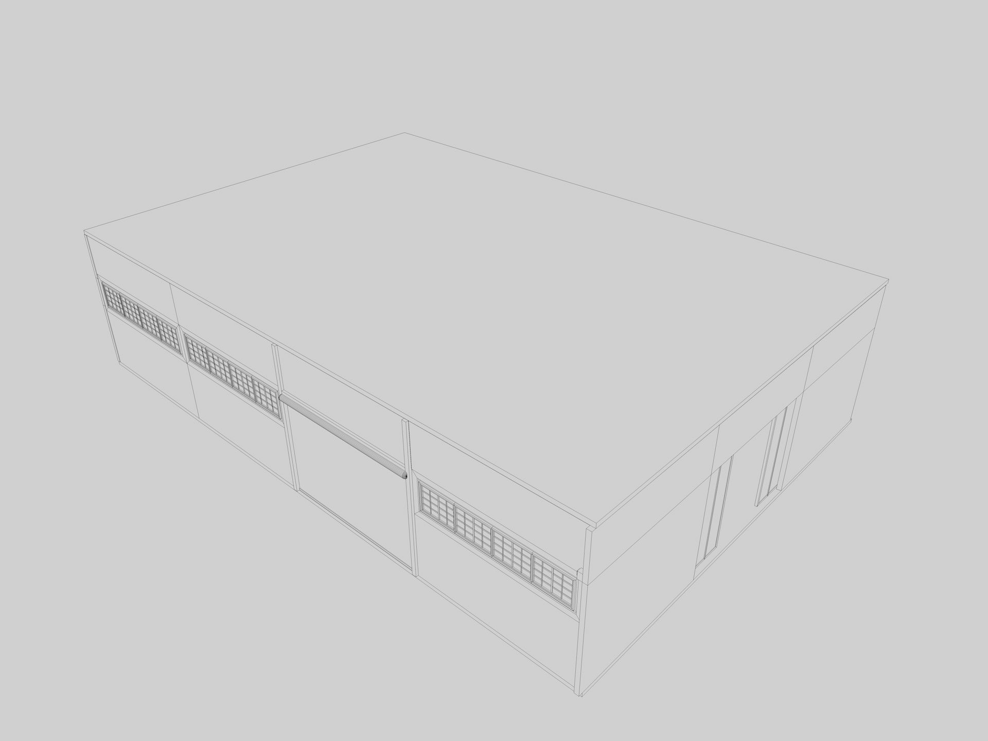 Aircraft Hangar 2 3D model_13