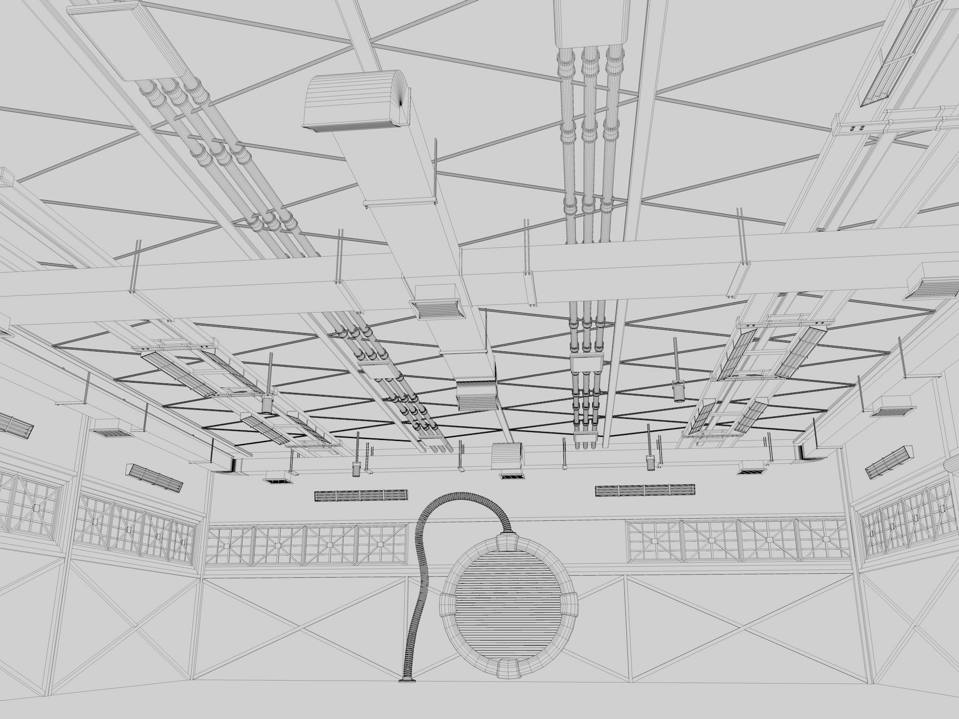 Aircraft Hangar 2 3D model_16