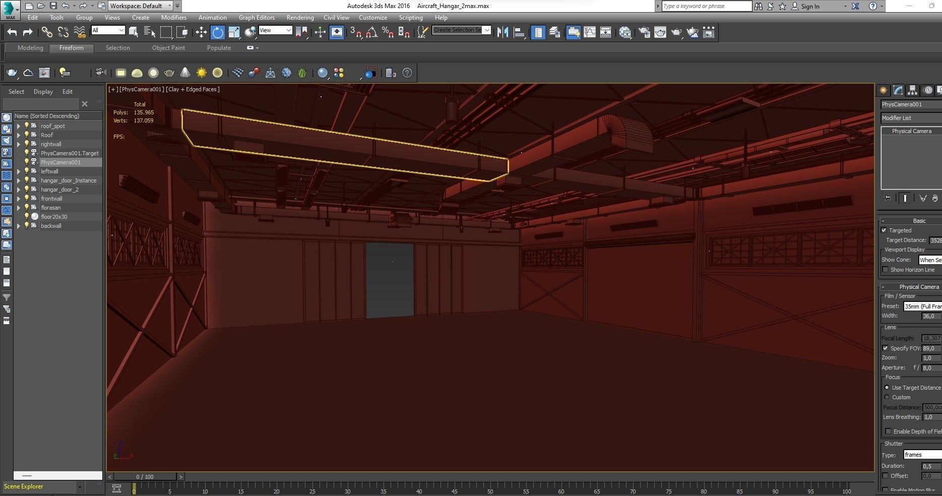Aircraft Hangar 2 3D model_23
