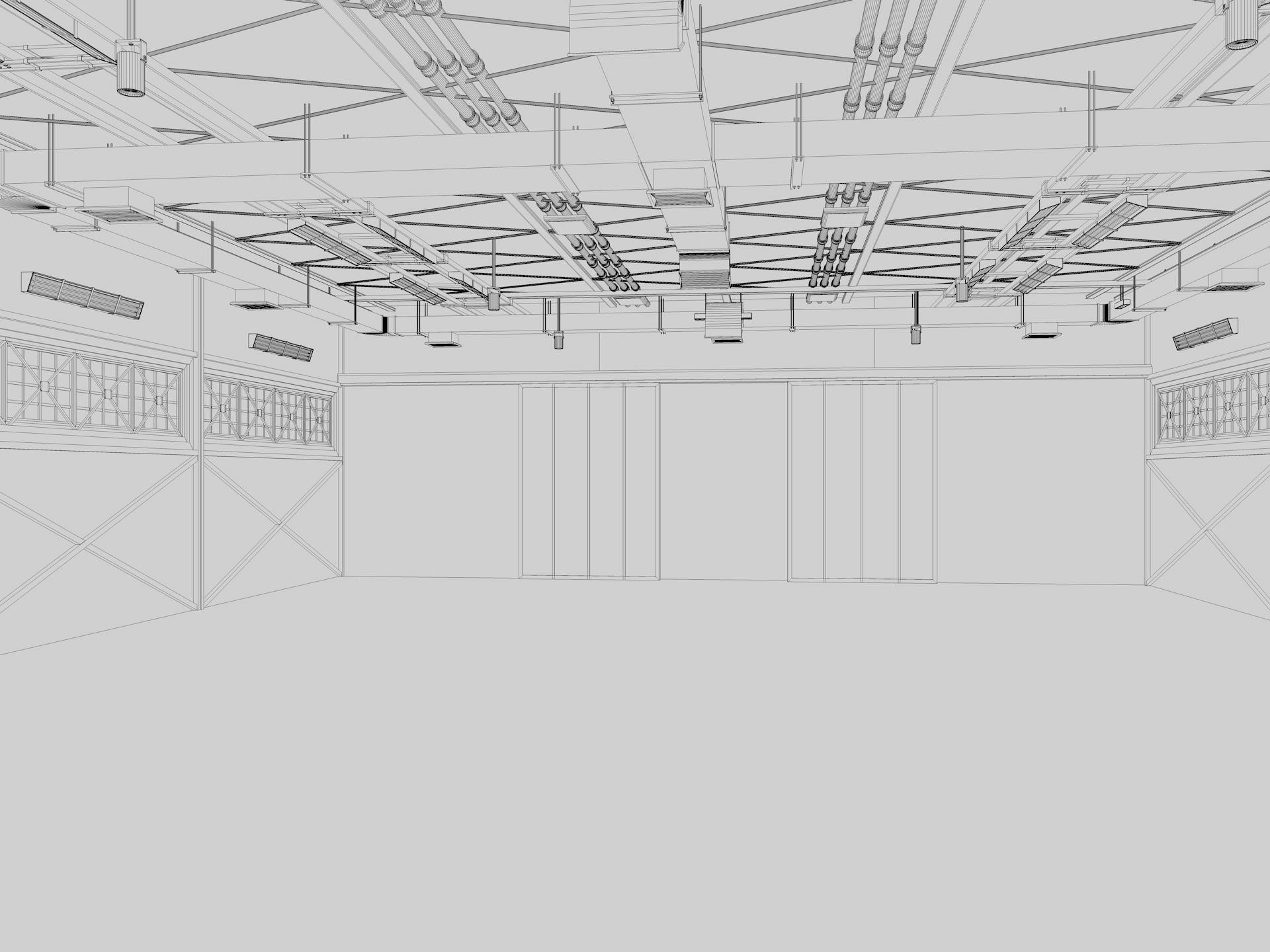 Aircraft Hangar 2 3D model_18