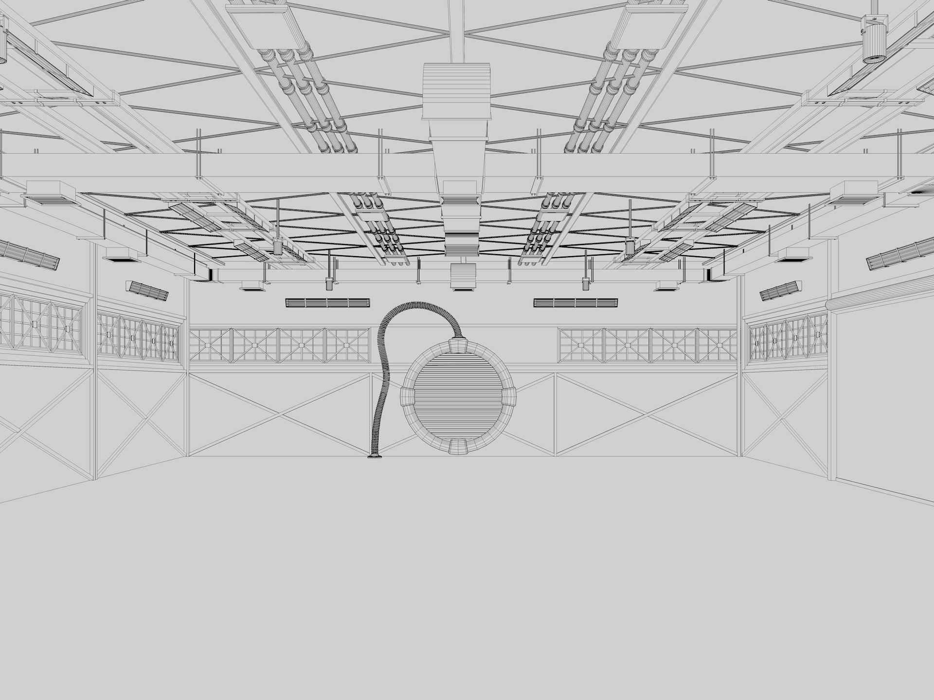 Aircraft Hangar 2 3D model_14