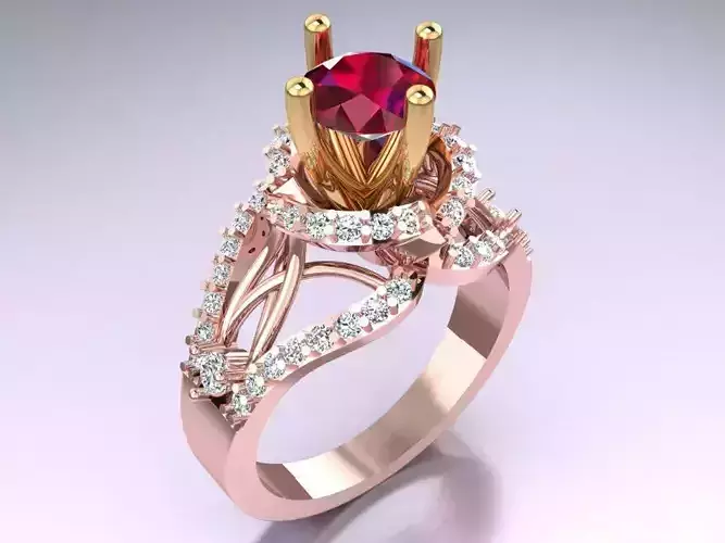 Diamond Ring - Womens Rings - GN295