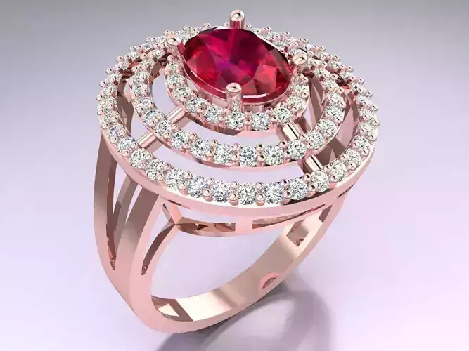 Oval Stone Ring - Womens Rings - GN205