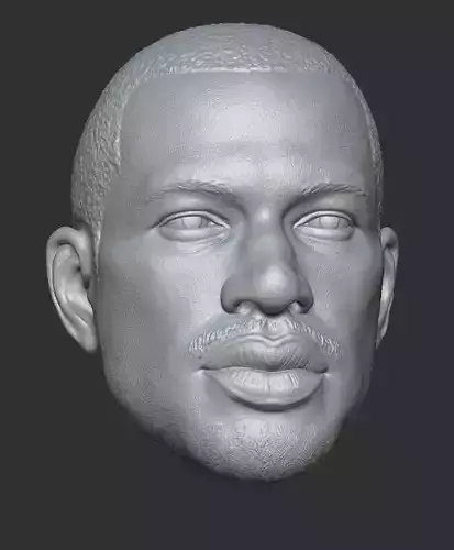 one sixth scale Carl Johnson head sculpt 3D print model