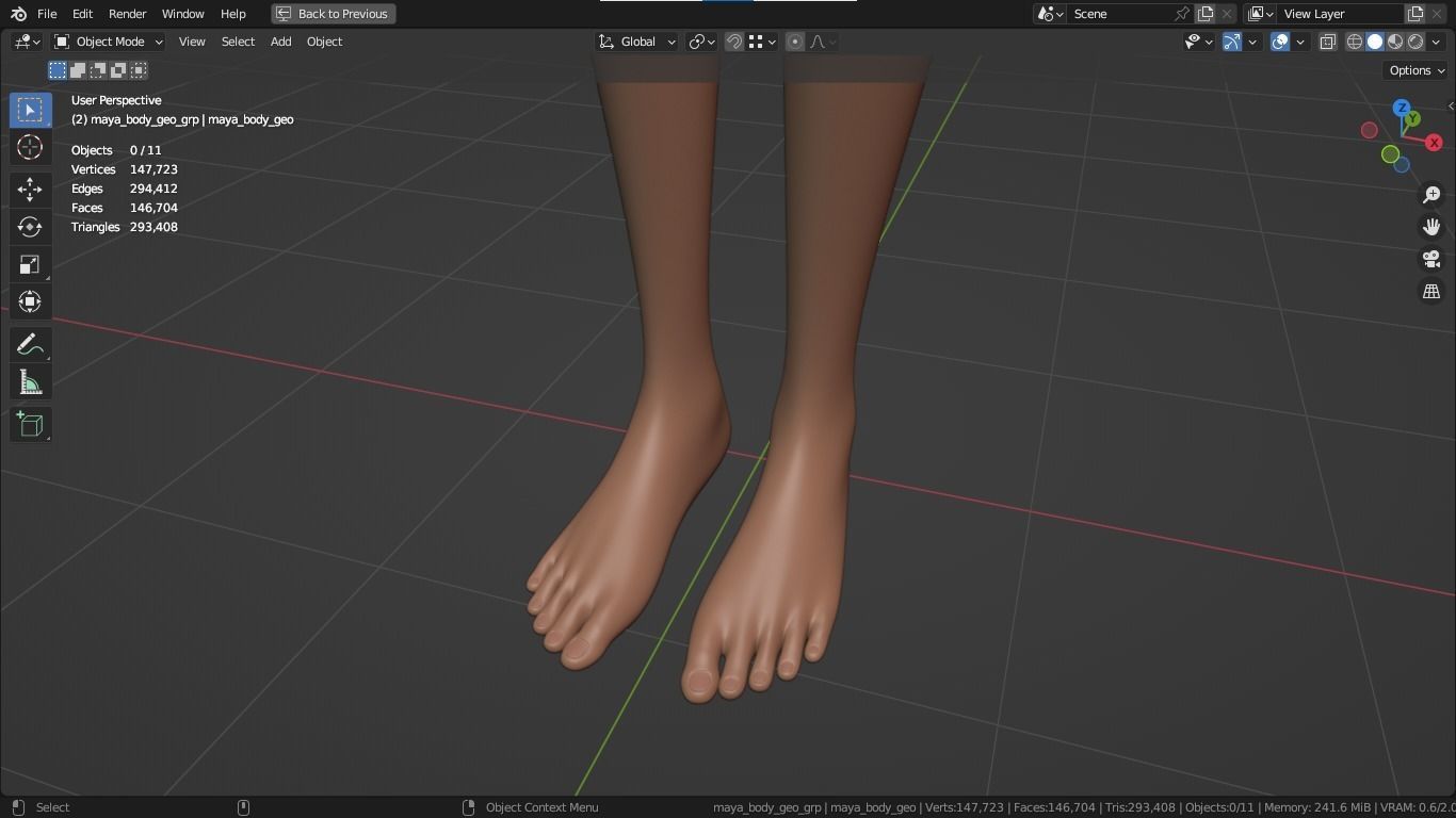 Maya cartoon girl teen character 3D model_33