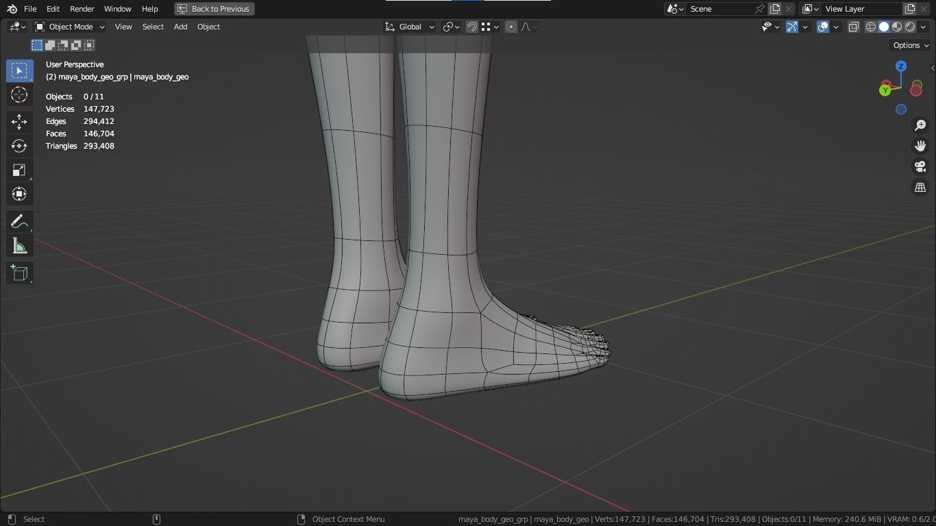 Maya cartoon girl teen character 3D model_36