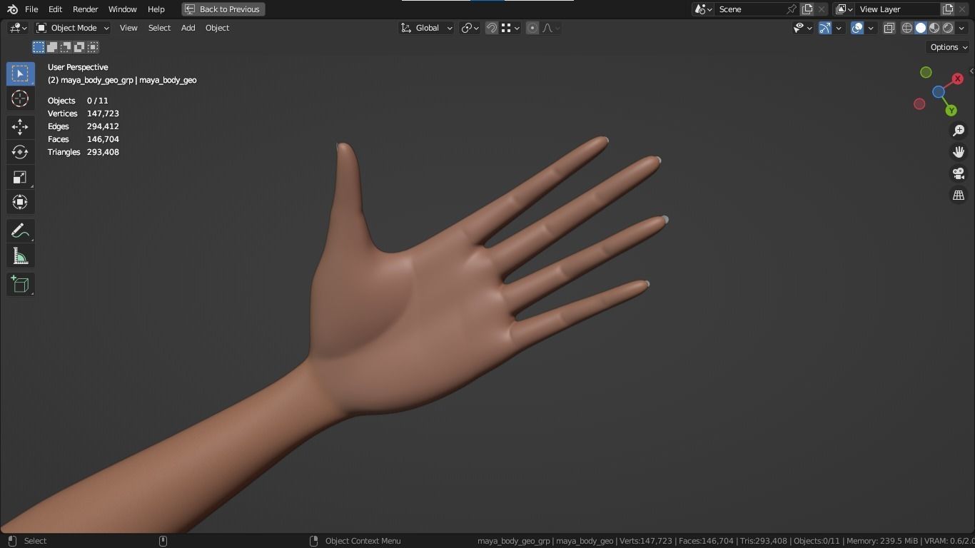 Maya cartoon girl teen character 3D model_27