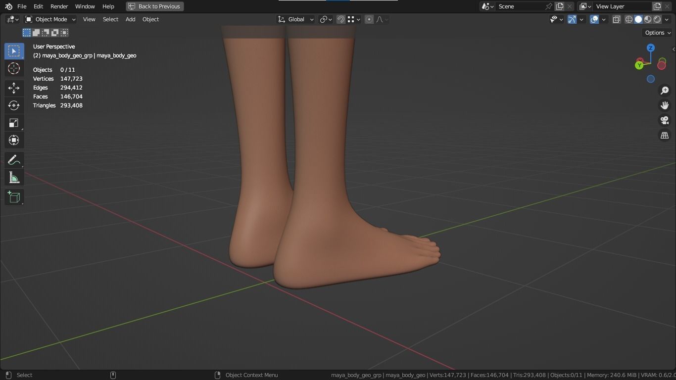 Maya cartoon girl teen character 3D model_35