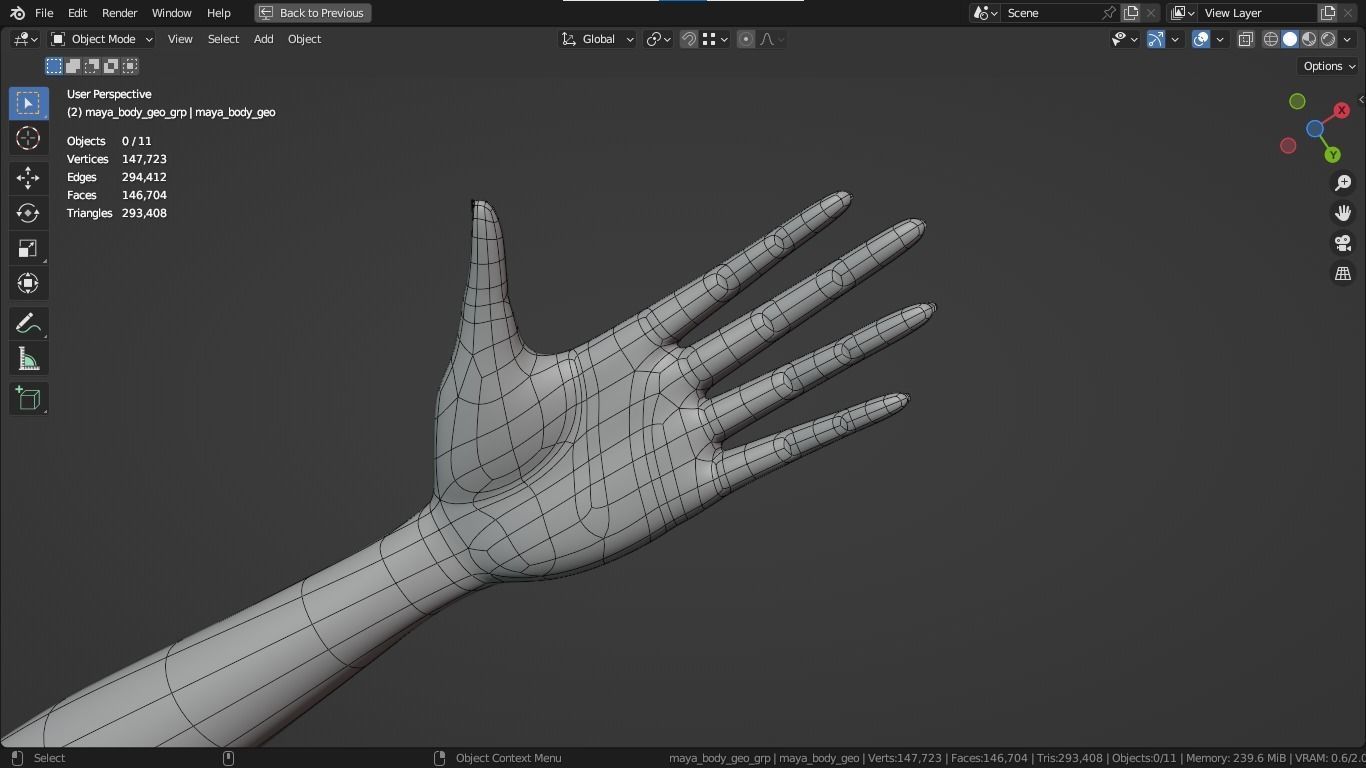 Maya cartoon girl teen character 3D model_28